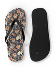 Blooming Bulldog Beauty Flip Flops