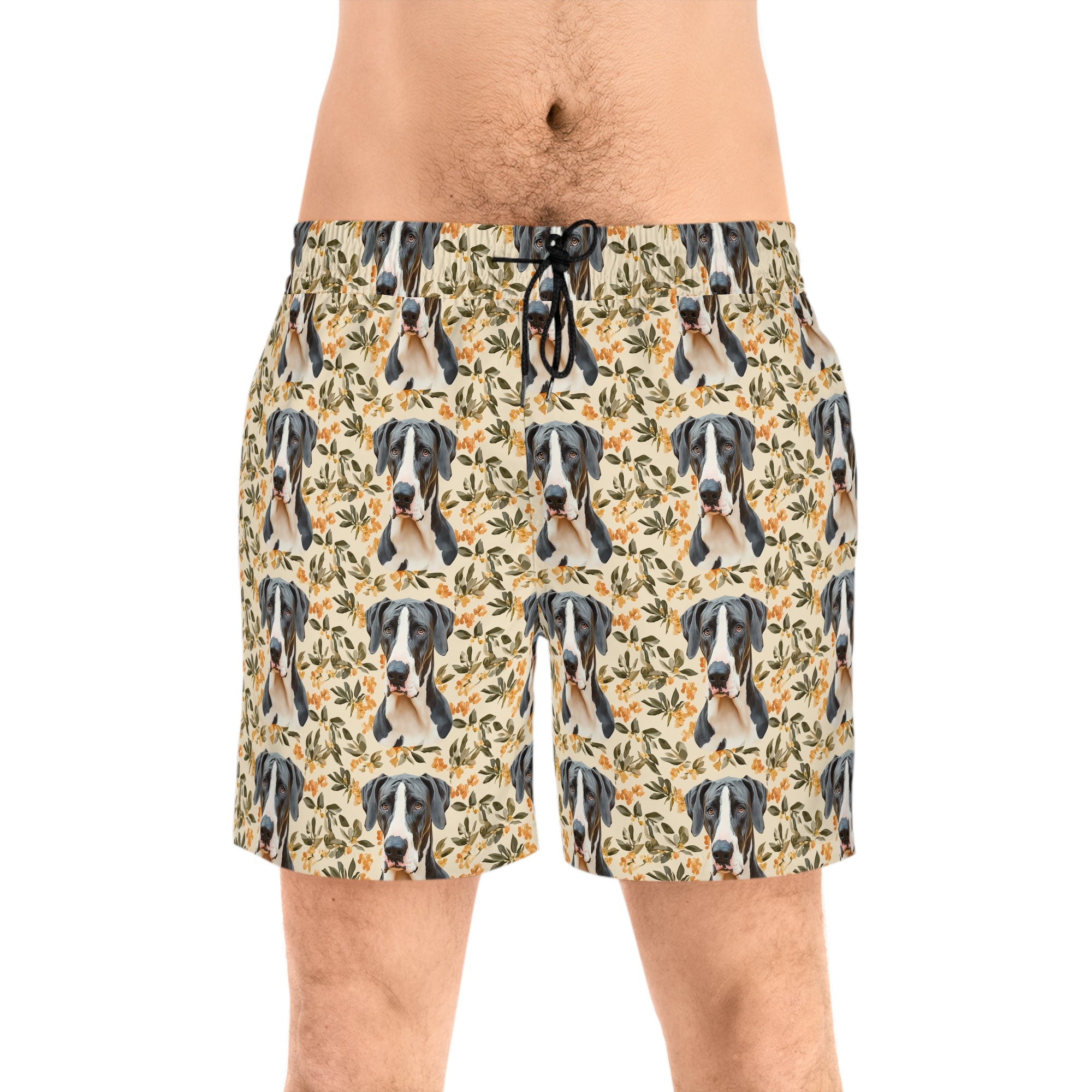 Majestic Great Dane Meadow Men&#39;s Mid-Length Swim Shorts