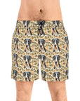 Majestic Great Dane Meadow Men's Mid-Length Swim Shorts