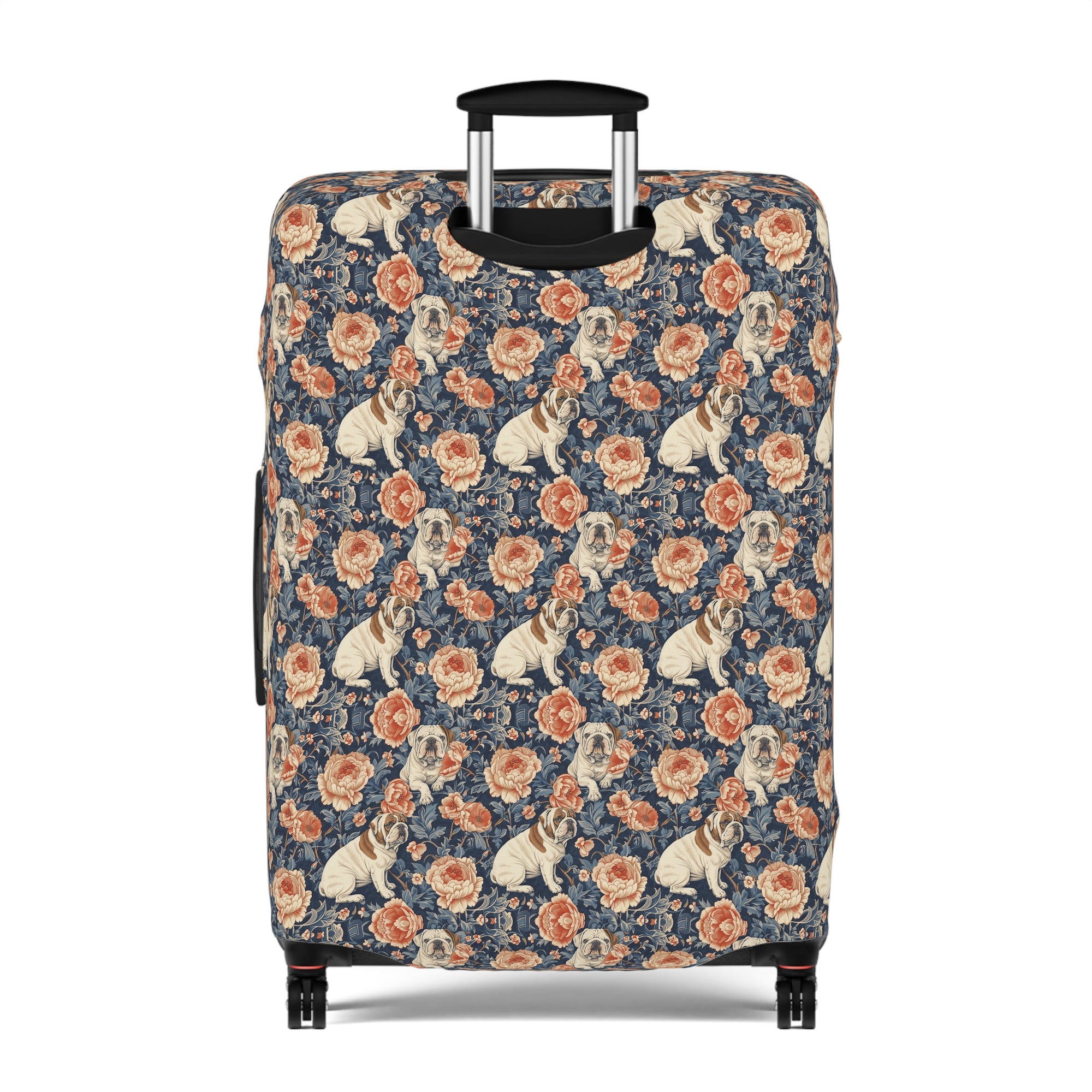 Blooming Bulldog Beauty Luggage Cover