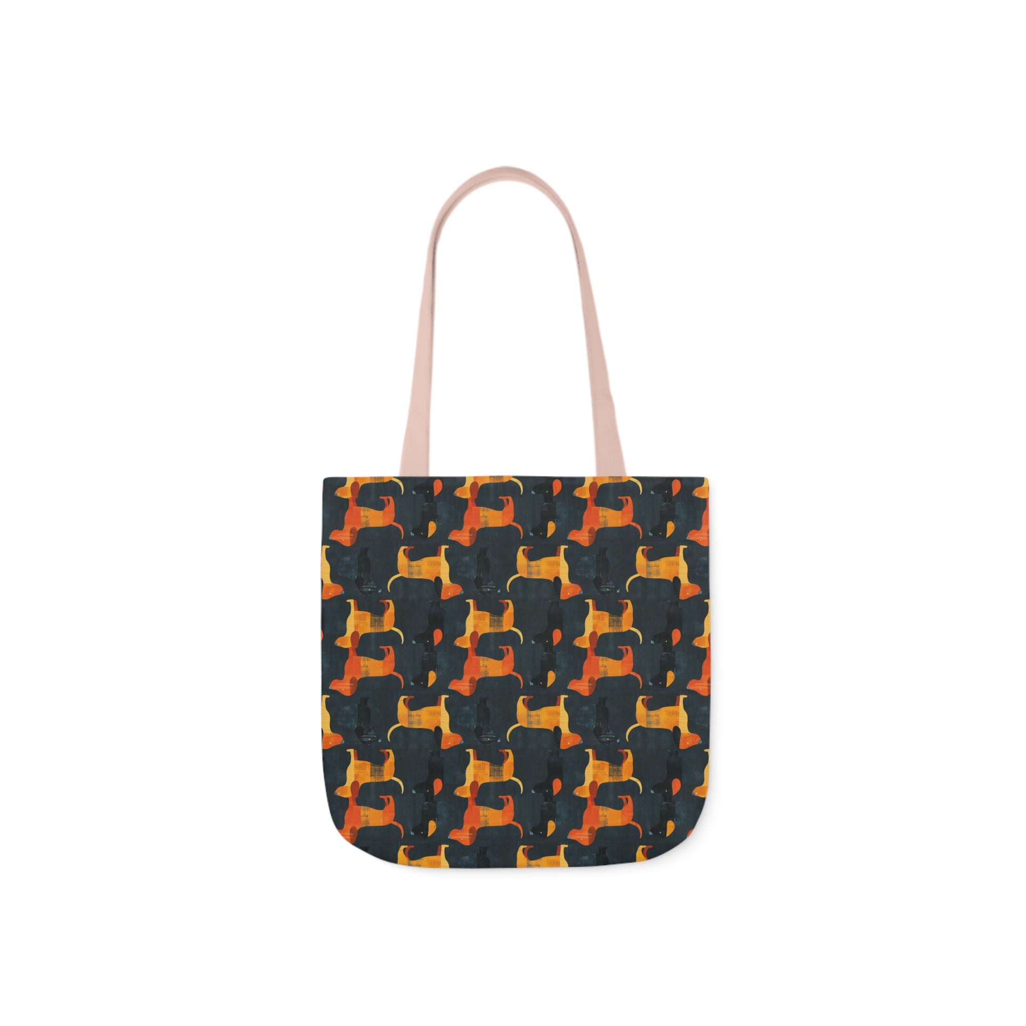 Dapper Dachshund Noir Glow Canvas Tote Bag