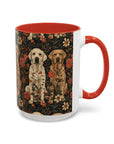 Blossoming Labradors Bouquet Accent Coffee Mug