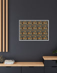 Ruffle Rottie Glamourific Matte Canvas, Framed