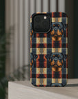 Pawsome Rottweiler Royalty Plaid Magnetic Tough Cases