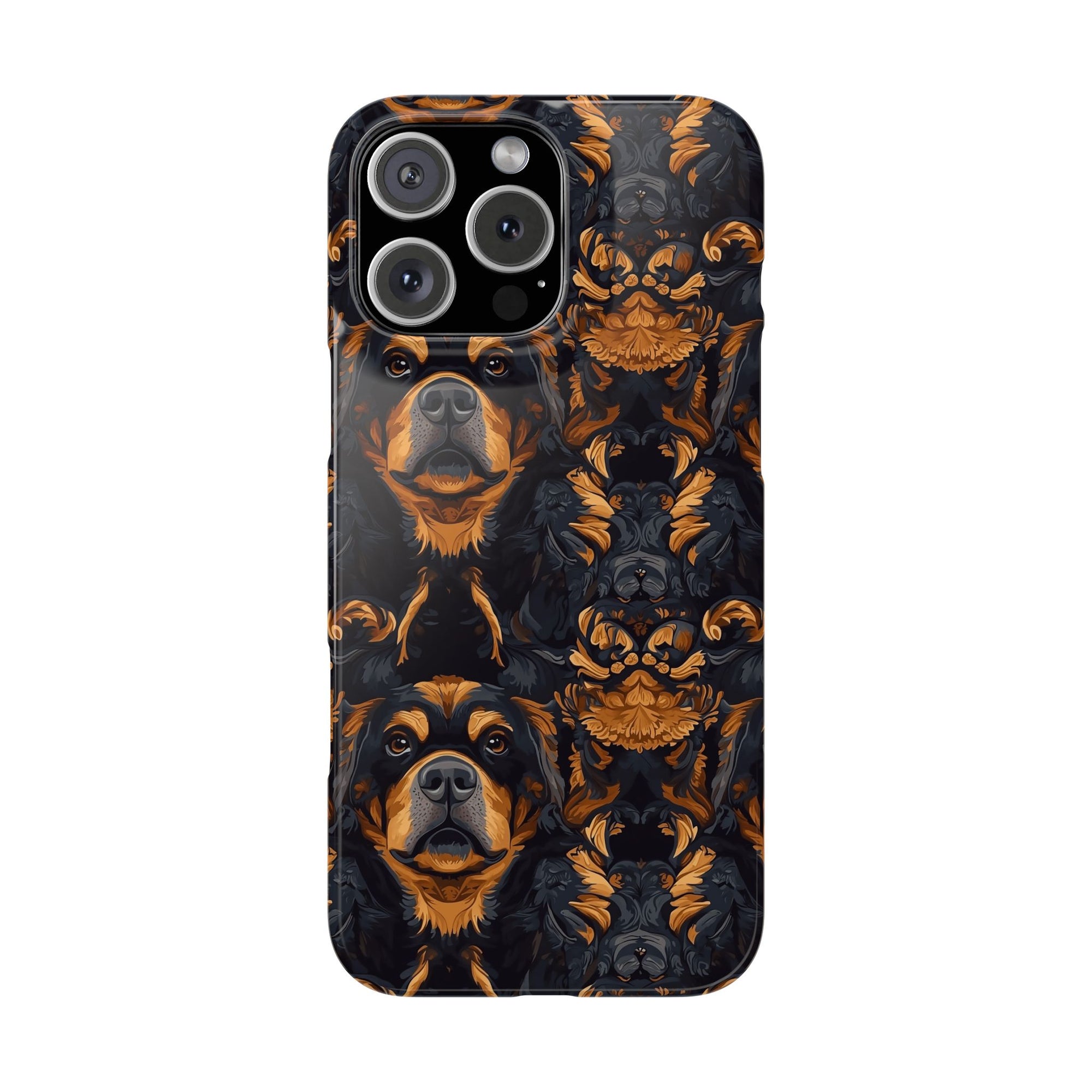 Modern Rottweiler Royalty Slim Phone Cases