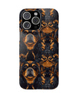 Modern Rottweiler Royalty Slim Phone Cases