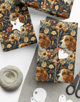 Beagle Blossoms Gift Wrap Papers