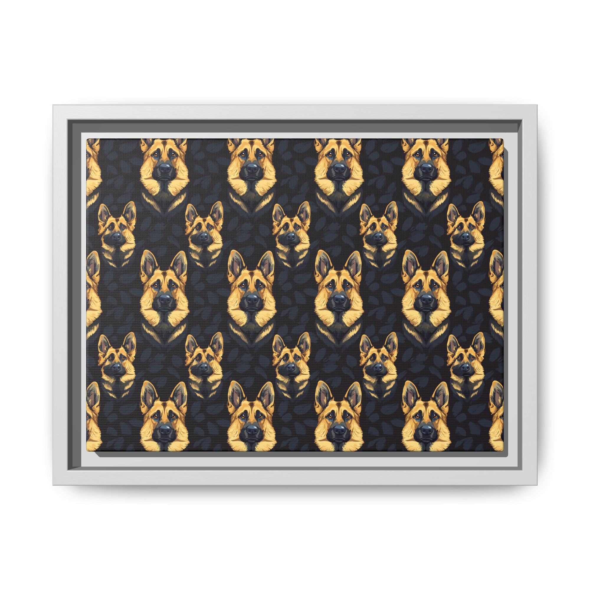 Majestic Hound Couture: German Shepherd LuxeBlend Matte Canvas, Framed