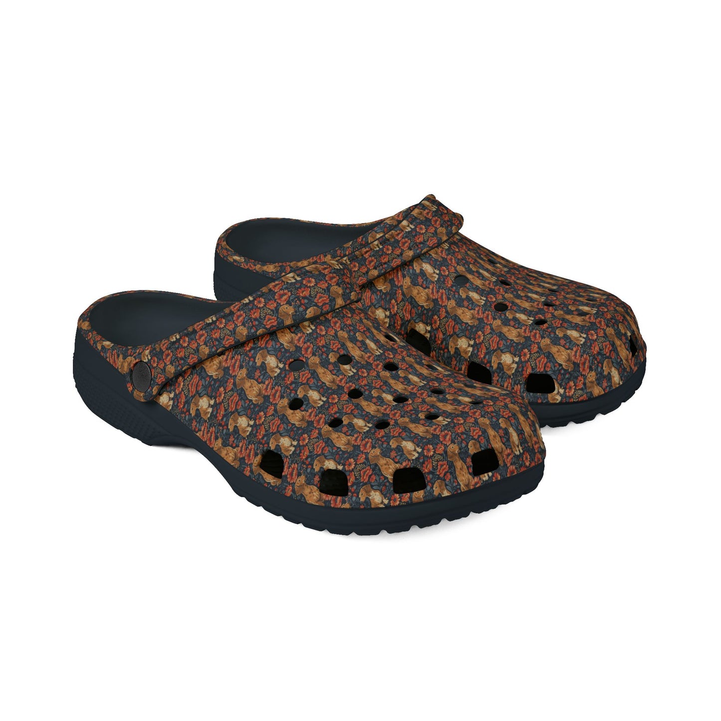 Floral Pawsome Dachsund Delight Foam Rubber Shoes