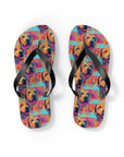 Rustic Charm Labrador Chic Flip Flops