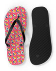 Bubblegum Glamour Bulldog Bouquet Flip Flops