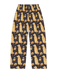 Golden Paws Floral Frenchie Women's Pajama Pants