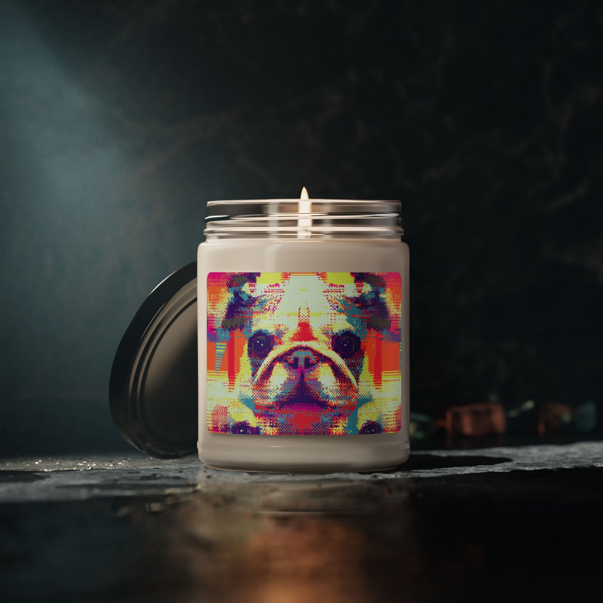 Glitchy Bulldog Blitz Scented Soy Candle