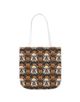 Bloomingly Bulldogistic Bouquet Canvas Tote Bag