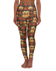 Golden Pawsatronic Tapestry High Waisted Yoga Leggings