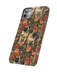 Blooming Pug Paradise Slim Phone Cases