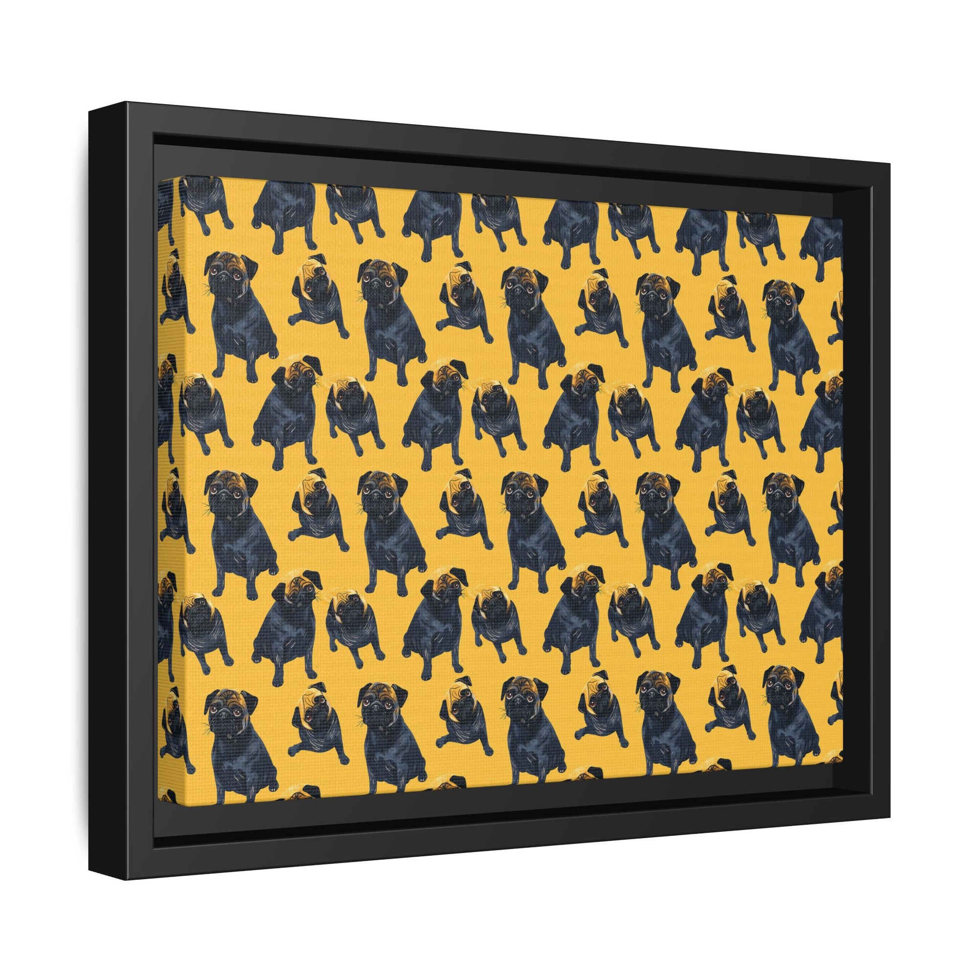 Puglet Posh Paradise Matte Canvas, Framed