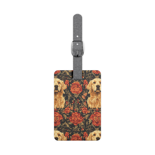 Golden Pawsatronic Tapestry Luggage Tag