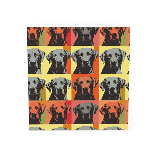 Whimsical Warhol Labrador Note Cube