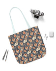 Blooming Bulldog Beauty Canvas Tote Bag