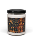 Dapper Dachshund Embroidery Elegance Scented Soy Candle