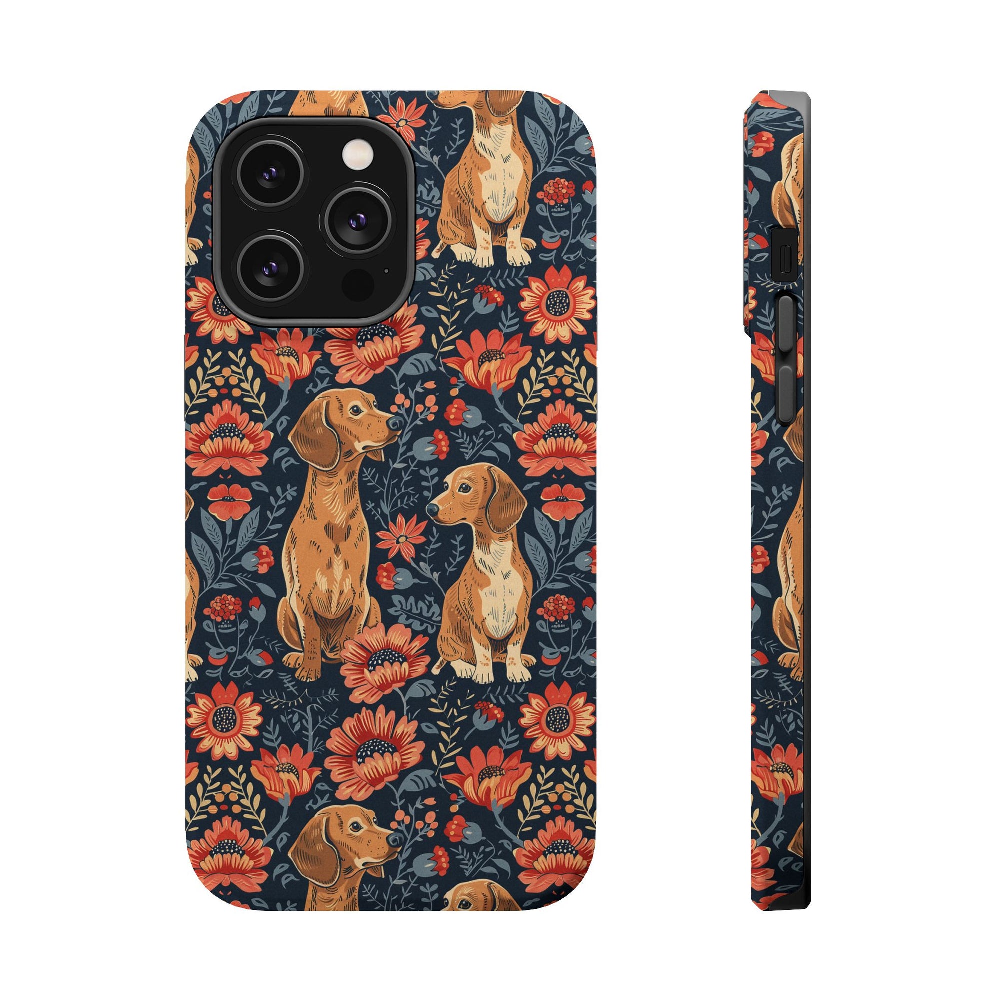 Floral Pawsome Dachsund Delight Magnetic Tough Cases