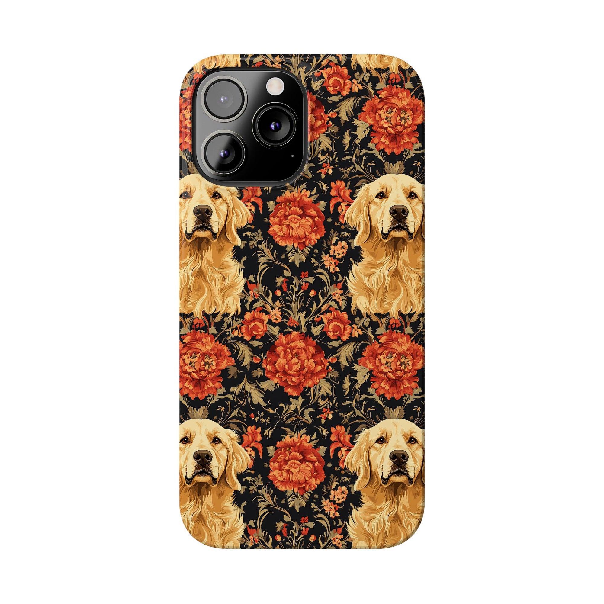 Golden Pawsatronic Tapestry Slim Phone Cases