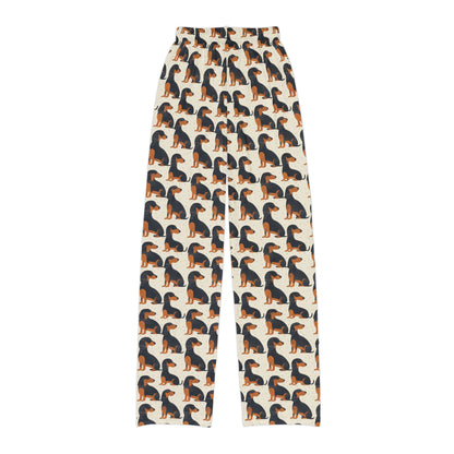 Whimsical Dachsund Dreamcatcher Kids Pajama Pants