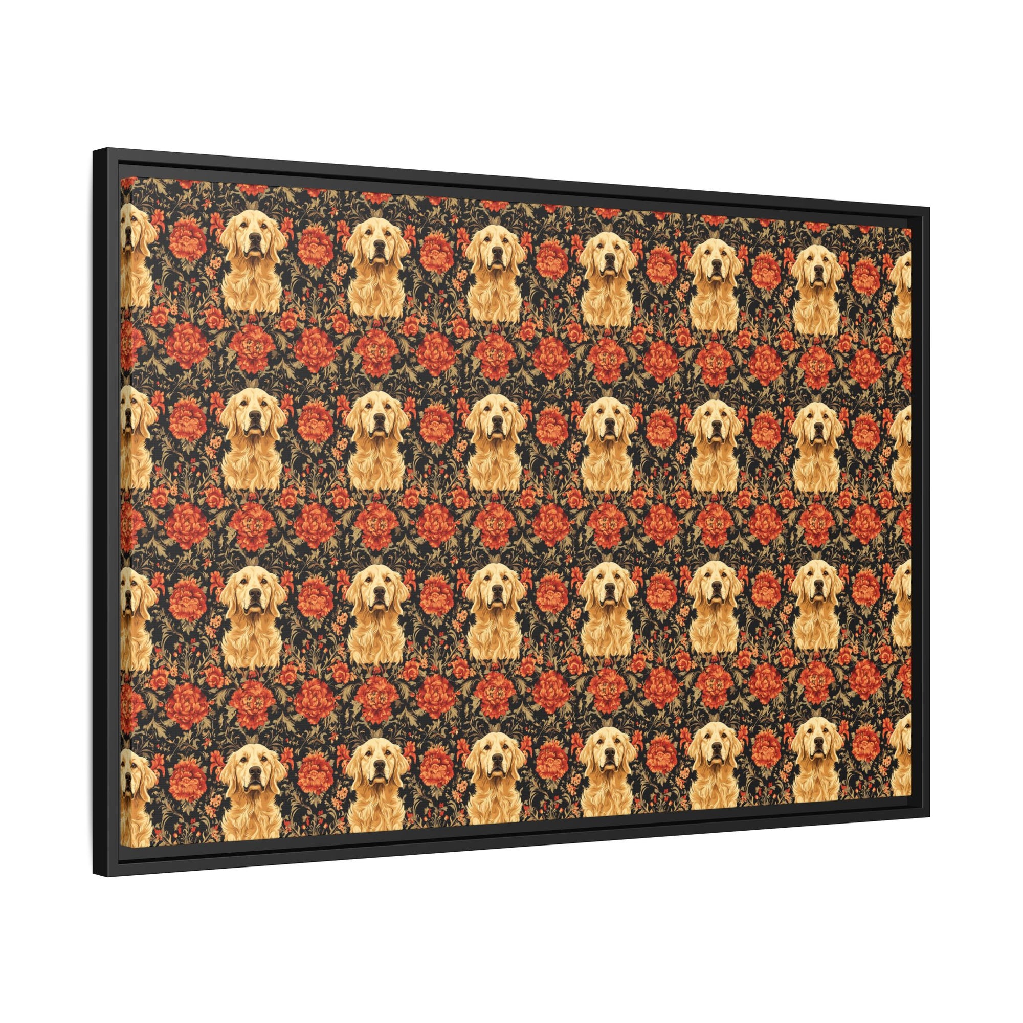 Golden Pawsatronic Tapestry Matte Canvas, Framed