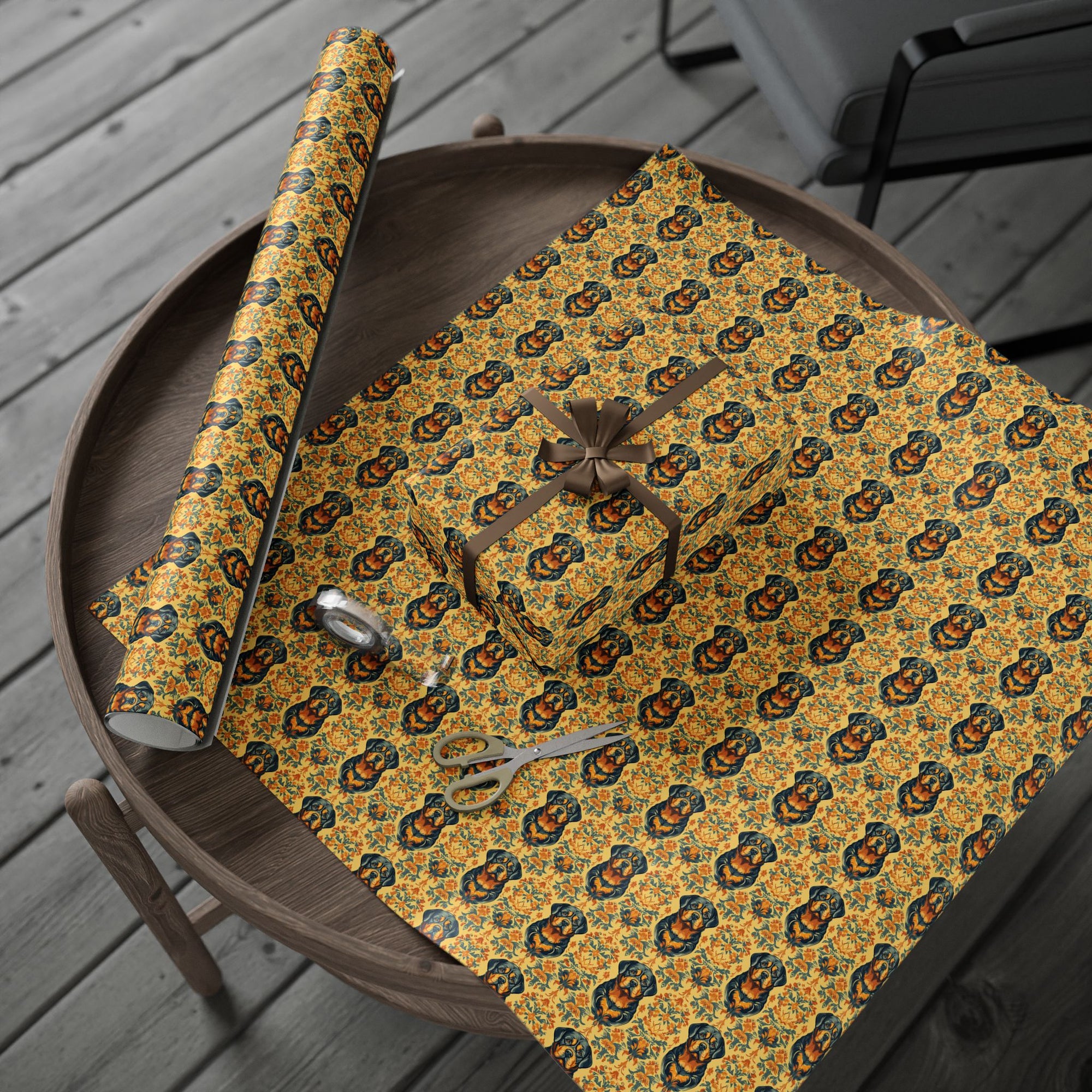 Royal Rottie Regalia Wrapping Paper