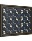 Frenchie Celestial Soar Matte Canvas, Framed