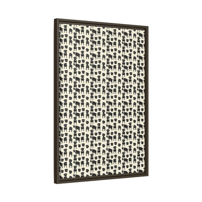 Puggie Pout Perfection Matte Canvas, Framed