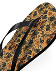 Autumnal German Shepherd Glamour Flip Flops