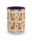 Golden Glamour Paws - Luxe Licks for Regal Retrievers Accent Coffee Mug