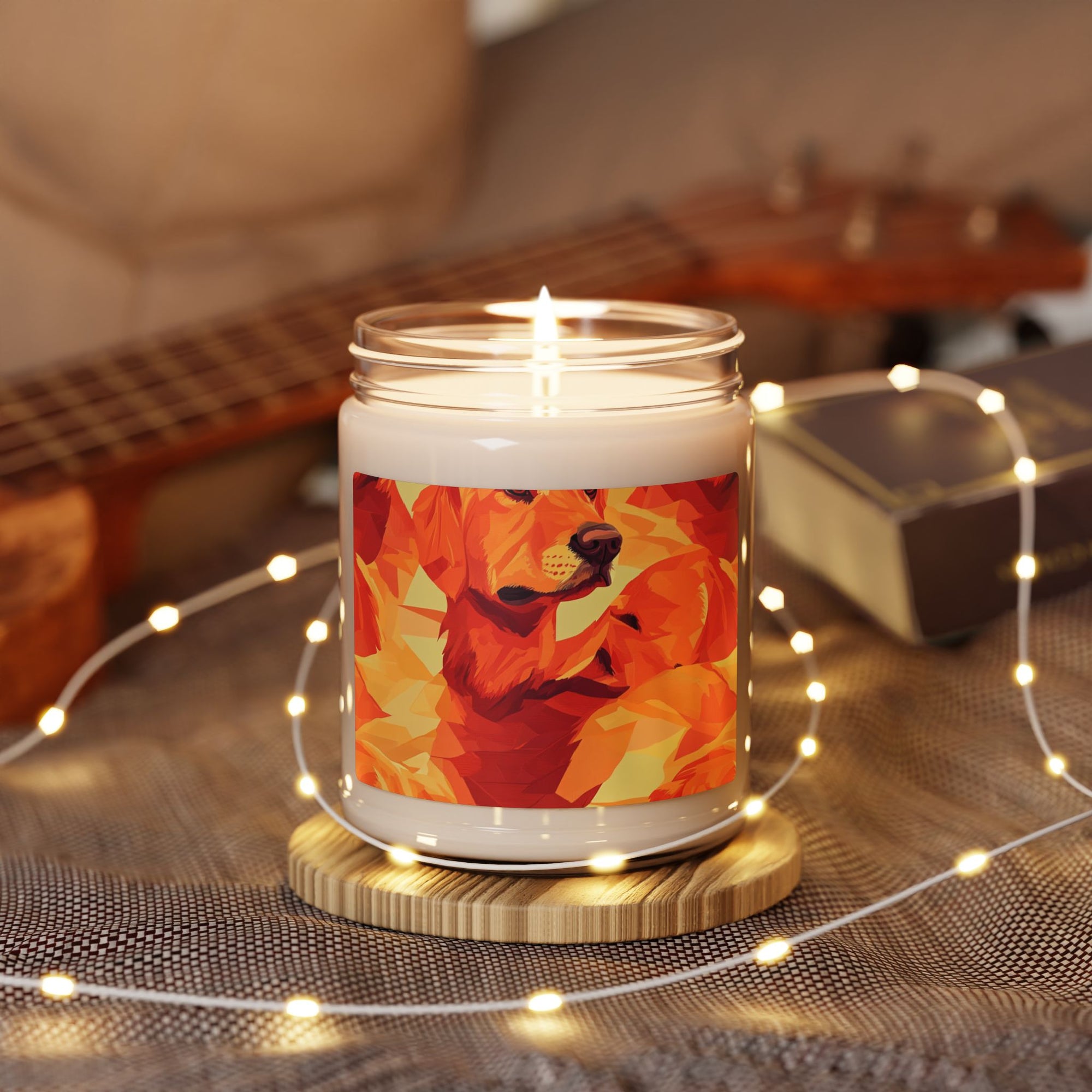 Golden Glamour Paws Scented Soy Candle