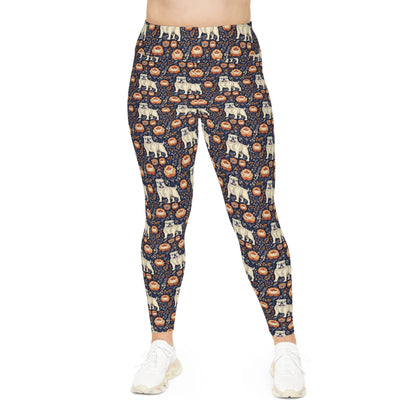 Bulldog Blossom Bonanza Plus Size Leggings