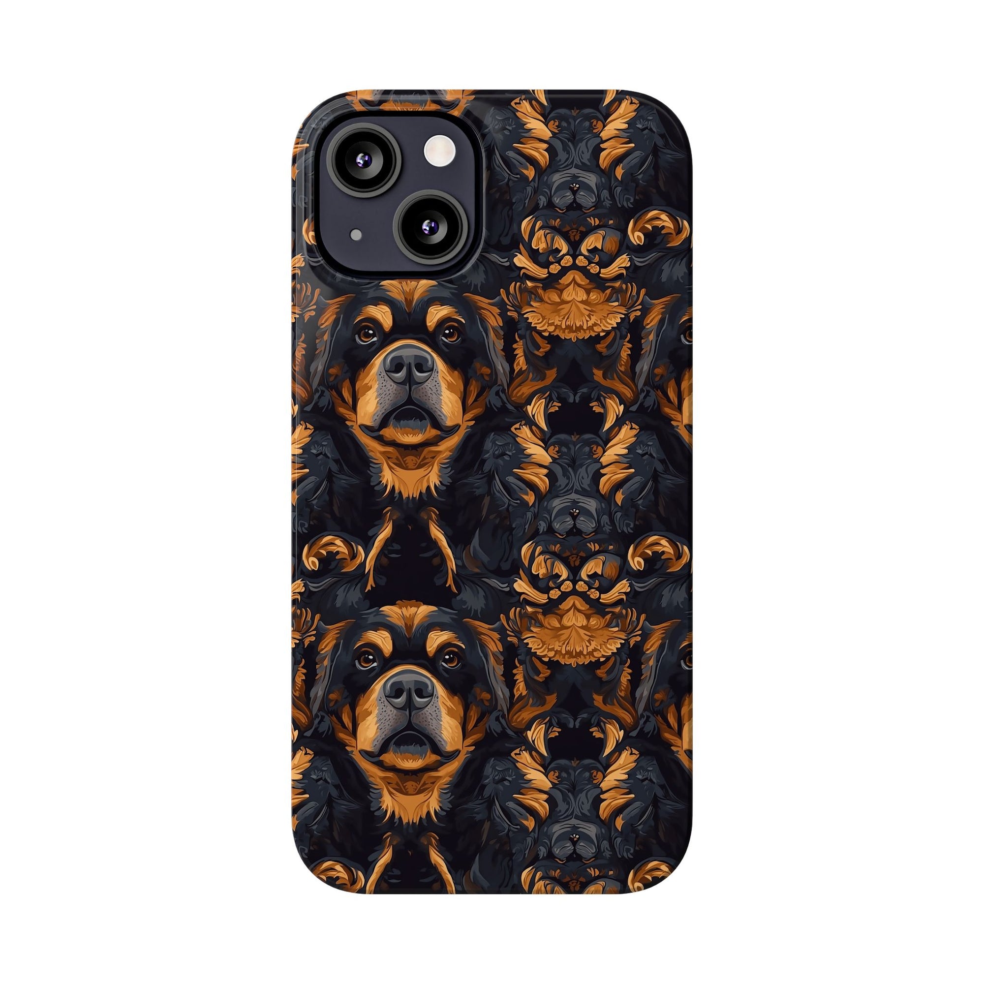 Modern Rottweiler Royalty Slim Phone Cases