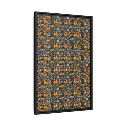 Ruffle Rottie Glamourific Matte Canvas, Framed