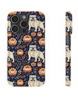 Bulldog Blossom Bonanza Slim Phone Cases