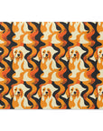 Golden Woof Abstract Glamour Cutting Board