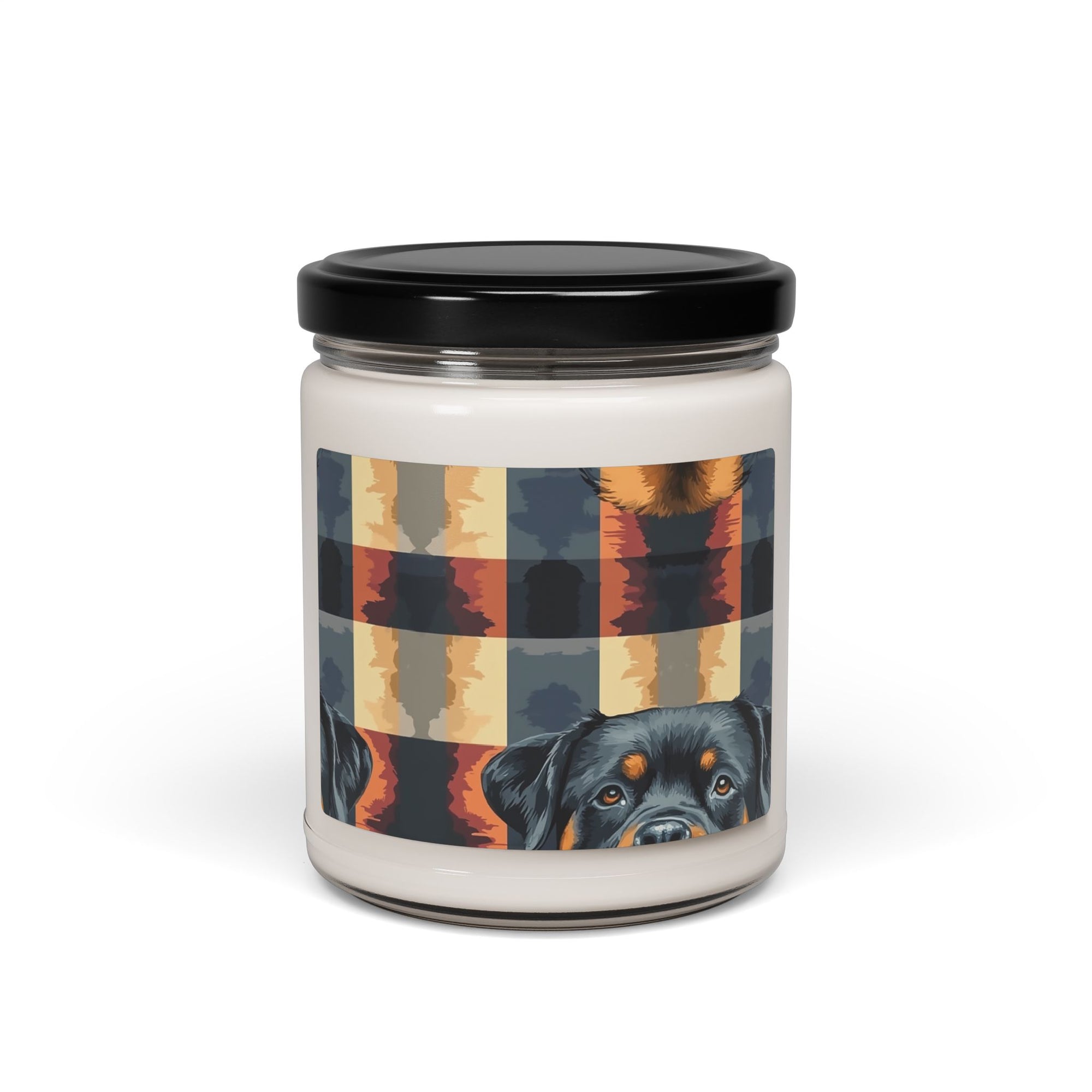 Pawsome Rottweiler Royalty Plaid Scented Soy Candle