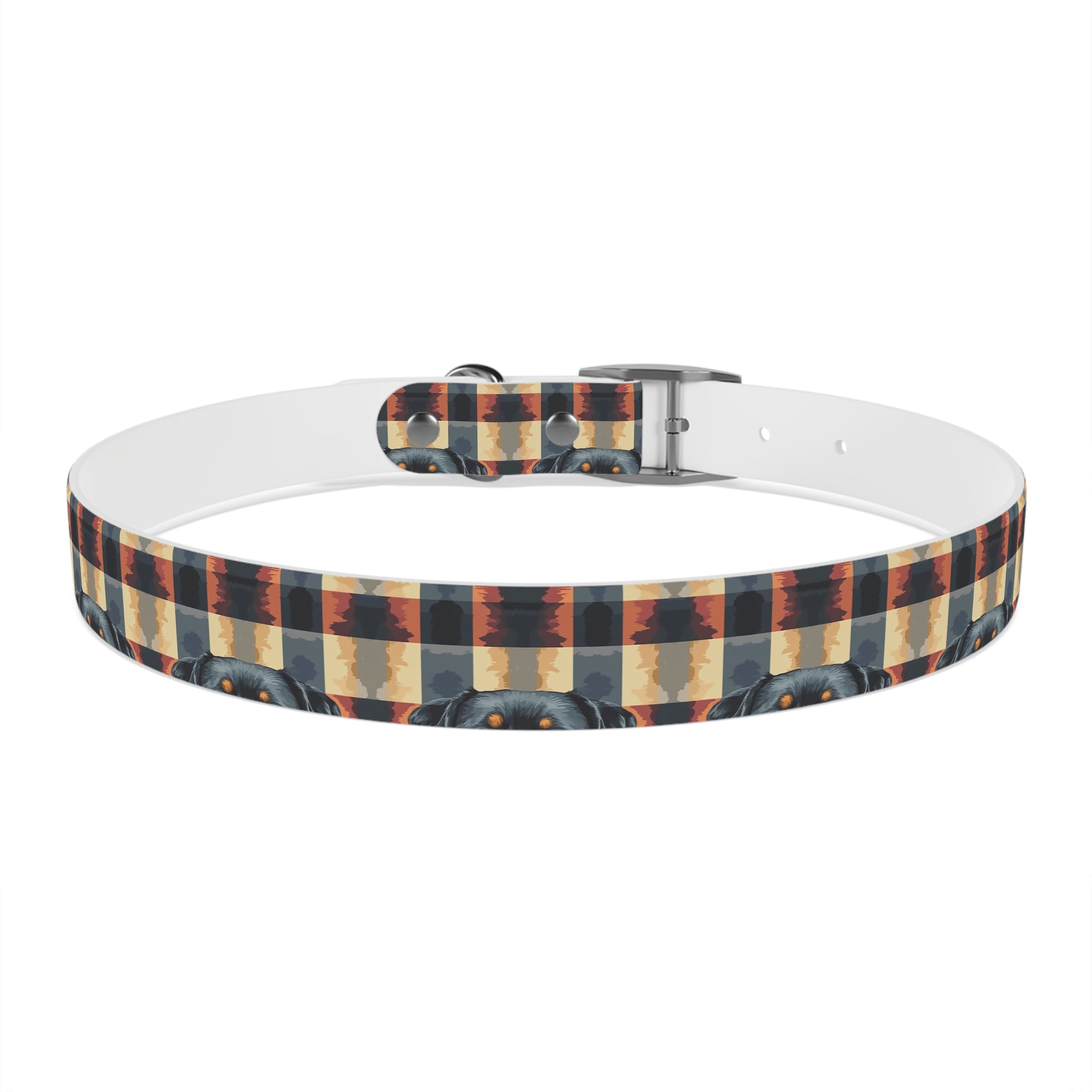 Pawsome Rottweiler Royalty Plaid Dog Collar