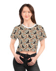 Blossoming Dachshunds Delight Crop Tee