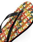 Corgi Chic Popart Pup Flip Flops