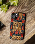 Yorkie Charm Twins Slim Phone Cases