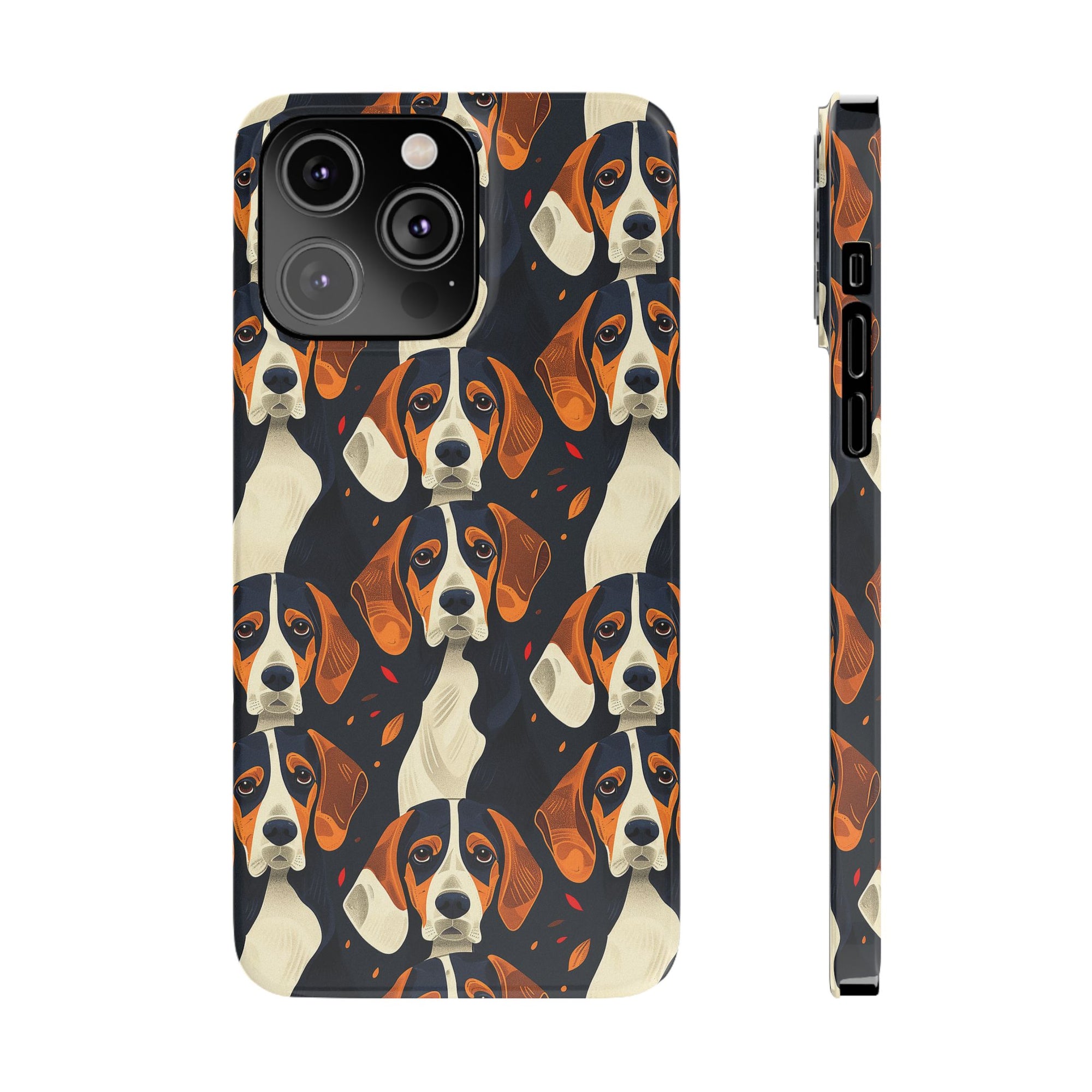 Beagle Glimmer Gaze Glamour Slim Phone Cases