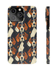 Beagle Glimmer Gaze Glamour Slim Phone Cases