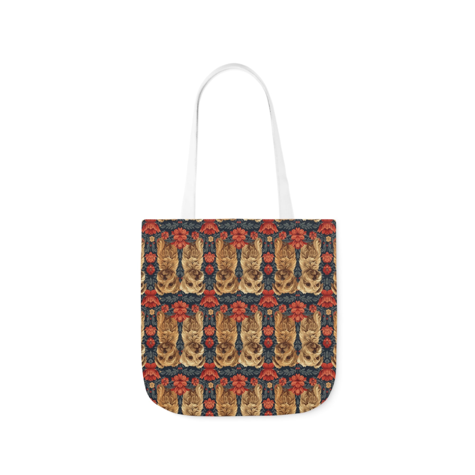 Yorkie Charm Twins Canvas Tote Bag