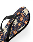 Bulldog Blossom Bonanza Flip Flops