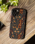 Dapper Dachshund Embroidery Elegance Slim Phone Cases